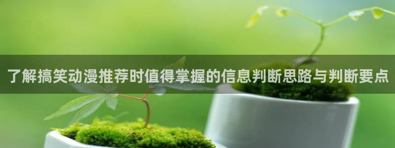 age动漫下载iis:了解搞笑动漫推荐时值得掌握的信息判断思路与判断要点配图
